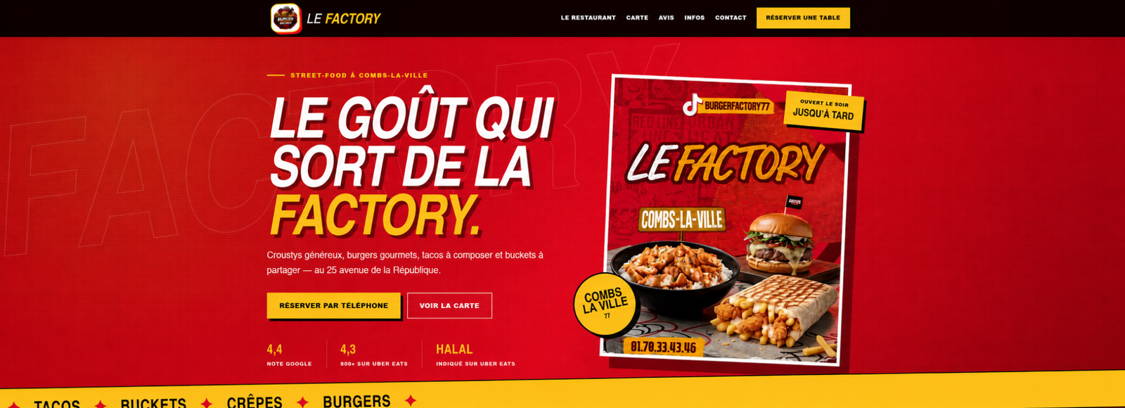 Aperçu du site Le Factory